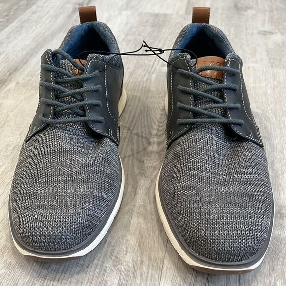 Izod Kyler Grey Business Casual Memory Foam Dress Shoes - Men’s 9.5 - NIB, NWT - Picture 4 of 10